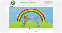 Desktop Screenshot of clinicaveterinariabadalona.com